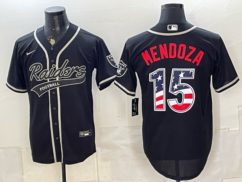 Men 2026 Oakland Raiders #15 Mendoza black Nike Limited NFL Jersey071512